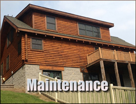  Mattaponi, Virginia Log Home Maintenance